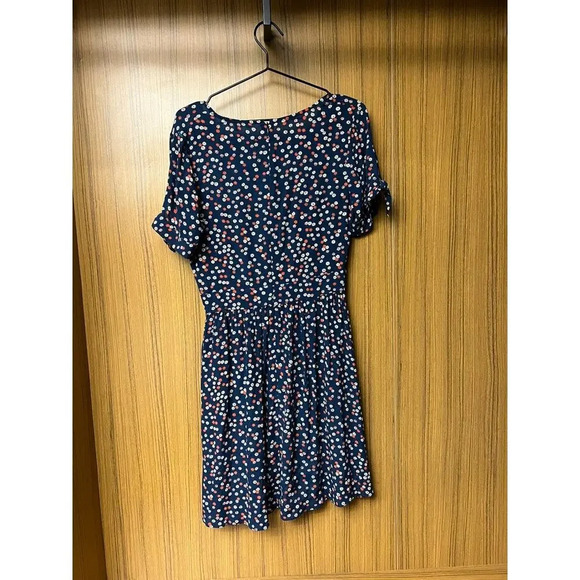 Madewell Women's Size 2 Navy Blue‎ Daisy Floral Mini Dress Casual - Picture 3 of 3